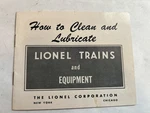 Lionel How To Clean & Lubricate Trains Equipment 927-14 1953. Fixed Price $11.99.