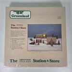 Vintage The Greenleaf Village Station And Store Kit #8025 Scale Buildings. Fixed Price $22.99.