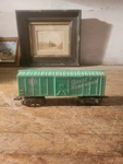 Vintage Marx Gauge Great Northern 34178 Green Plug Door Boxcar Metal Trucks. Fixed Price $6.00.