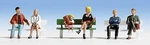 Walthers-acc Seated People Set #1 Ho Scale Model Railroad Figure #6057. Fixed Price $15.24.