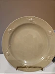 Stoney Hill 4 Embossed Pinecone Moss Green 11 1/2" Dinnerplate. Fixed Price $39.99.