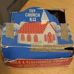 Vintage Bachmann Plasticville Church Model Kit W/ Accessories Trains. Fixed Price $17.00.