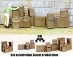 Ho Scale Cardboard Box Piles Over 20 3 Stacks For Quick Bulk Detailing. Fixed Price $9.99.