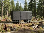 ON30 Shorty Black Boxcar With Trucks. Fixed Price $14.95.