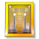 Scale Rail King No. 35 1058 Aluminum 2 Street Lamp Set Gray New. Fixed Price $19.99.