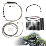 12" Bar Clutch Cable Abs Brake Line Kit For Harley Road King Electra Glide 08-13. Fixed Price $146.29.
