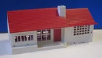 Marx - 3872 Ranch House Kit White Walls Red Roof And Trim No Box. Fixed Price $14.95.
