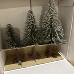 Dept 56 Village Snow-covered Pine Trees Set Of 3 #5175-6 Original Box. Fixed Price $18.02.