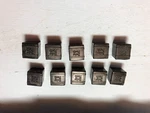Lionel 3814B 'baby Ruth' Merchandise Cubes - Black 6 In Pack. Fixed Price $9.50.