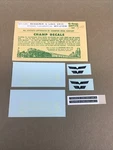 Champ Decals Ho Scale EH-165: Bessemer & Lake Erie Diesel Locos White Lettering. Fixed Price $9.99.