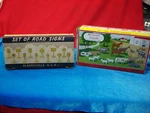 Vintage Plasticville 1606-100 Barnyard Animals + 12-A Road Signs W/orig. Boxes. Fixed Price $18.93.