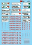 Microscale 87-97 Ho Union Pacific Up Billboard Safety Slogans Cabooses Decals. Fixed Price $10.99.