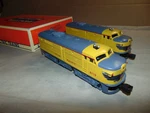 Lionel 18119 Union Pacific Anniversary Alco Diesel 2 Unit Set With Horn + Box. Fixed Price $200.00.