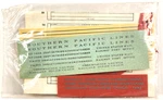 Walthers Ho Scale Decal #934-89860 Southern Pacific Passenger Car "the Lark". Fixed Price $9.99.