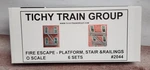 Tichy Train 2044 Classic Fire Escape Plastic Kit For Use W/up To 14 Scale 6 Sets. Fixed Price $21.95.