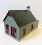 Mth Railking Lighted Work House #1 Maroon & Dark Gray #30-90250. Fixed Price $26.00.