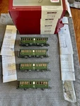 Bemo Hom 3230 123 128 129 Rhb 4X Passenger Car Set W/figures! Ln/obx. Fixed Price $85.00.