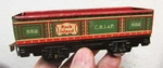 Vintatge Tin Train Car, Marx Toys, Rock Island 552 Cri&p, Great Graphics, Color. Fixed Price $14.99.