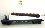 Lionel 6-16301 Barrel Ramp Car TN55. Fixed Price $10.00.