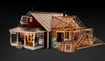New Woodland Structure Built-&-ready Country Store Expansion BR5845. Fixed Price $152.45.