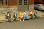 Bachmann Trains 33161 Miniature Scale Figures Seated Platform Passengers. Fixed Price $27.50.