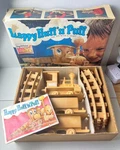 Vintage Lionel Happy Huff Puff Wood Look Plastic Toy Train Set & Book 7-1100. Fixed Price $19.95.