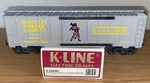 K-line Trains K-649304 Hercules Pwr Co. Classic Boxcar 0/027 Scale. Fixed Price $25.00.