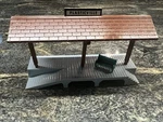 Plasticville 1200-49 Station Platform 1952 Scale Excellent In Box. Fixed Price $20.00.