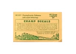 Pennsylvania Railroad Decals, Ho Champ HC-221, Caboose Old Style Letters. Fixed Price $6.30.