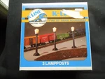 New Box K-line & 0-27 Scale Set Of 3 Street Lampposts K-105. Fixed Price $14.99.
