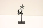 Mth Scale Moving Crossing Lighted Sign Rare Banjo Style. Fixed Price $29.95.