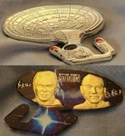 Star Trek Gold Silver Coin 3D Patrick Stewart Autograph Sci Fi Space Ship Us. Fixed Price $17.49.