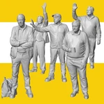 Scale Everyday Figures 1/48 ON30 Lionel Resin Dean 250 Different. Fixed Price $5.95.