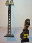 Marx "o" Gauge Block Signal,& Floodlight Tower Lite Metal 11 1/2" Tall. Fixed Price $12.95.