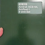 Amtrak ACS-64 Amfleet Scale 5 Unit Set Analog Dc 106-8001. Fixed Price $200.00.