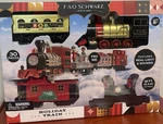 Fao Schwarz Holiday Train Set 30PC Lights Sounds Complete Works Missing Clips. Fixed Price $49.99.
