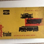 Vintage Allstate Electric Train Set No. 5040 Sears Roebuck W/box, Track & Engine. Fixed Price $65.00.