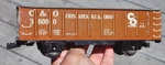 Marx Tin Train Gondola Open Box Car & Chesapeake Ohio 36000 Brown Gauge. Fixed Price $24.95.