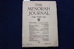 1924 August-september The Menorah Journal Lionel Reiss K 1603. Fixed Price $60.00.