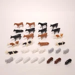 Plasticville #1606 Barnyard Farm Animals O/s Gauge Cow Sheep Horse Pig Lot Of 31. Fixed Price $26.05.