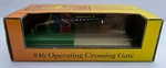 Mth Rail King 30-11017 Tinplate #46 Operating Xing Gate Green W Cream Base Nib. Fixed Price $19.99.