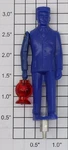 Lionel 145-27 Blue Gateman Figure With Arm And Lantern-has Mounting Stud. Fixed Price $6.00.