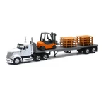 New-ray 16643 1: Long Haul Trucker International Lonestar Flatbed With F.... Fixed Price $36.49.