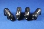O/s - Plasticville #1606 4 Authentic Black Pigs Excellent Condition. Fixed Price $12.50.