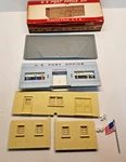 Vintage 1950S Plasticville O/s Post Office Kit. 100% Complete. Fixed Price $20.00.