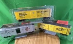 Menards Gauge Erie Lackawanna Milwaukee Frisco Boxcars Lot Of 3 Unused. Fixed Price $51.99.