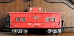 Marx 7" Deluxe Caboose Reading Rr Type-b Wheelsets Rd# Rdg 92812 O-27. Fixed Price $8.00.