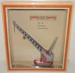 Lionel O-gauge 11-90114 No. 152 Operating Crossing Gate Red/gray Nib. Fixed Price $85.00.