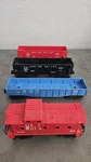 (4) Lionel Gauge Train Cars #6059 Caboose #6456 #6476 #6162 Gondola. Fixed Price $44.99.