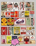 33 Vintage Gas Station Signs 1:24 Scale Diorama Garage Shell Esso Sinclair. Fixed Price $16.74.